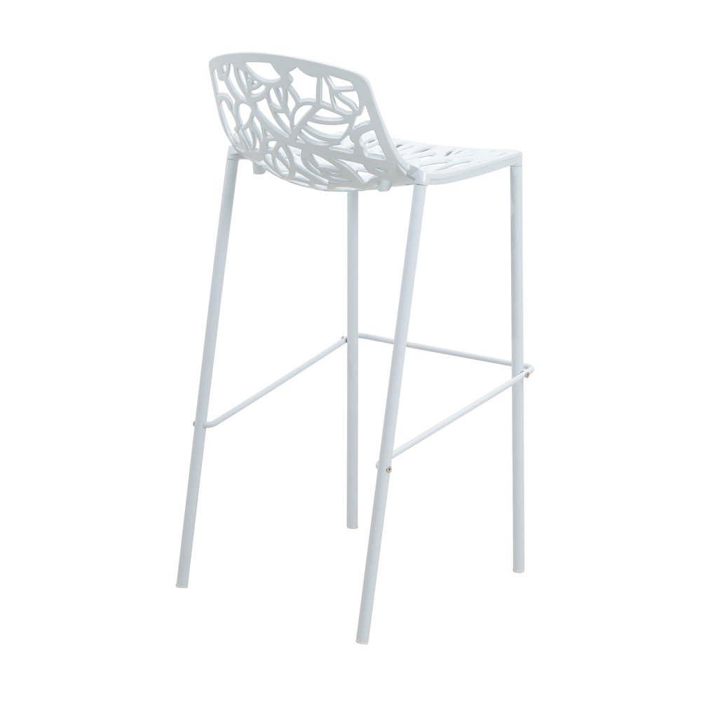Devon Mid-Century Modern Aluminum Bar Stool