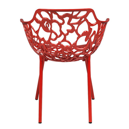 Modern Devon Aluminum Armchair, Set of 4