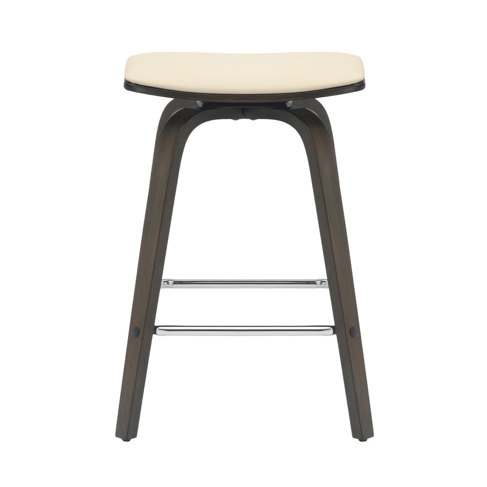 Wooden Counter Stool in Taupe
