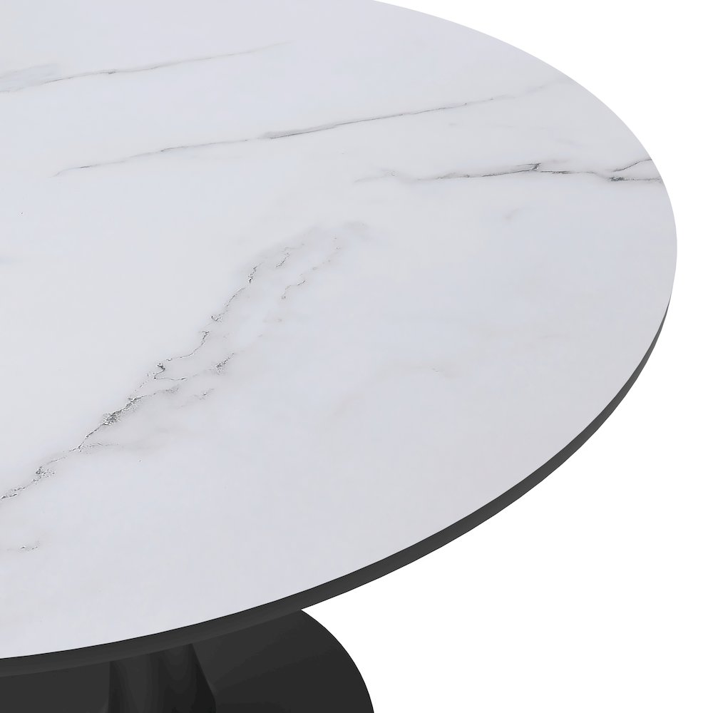 Bristol Mid-Century Modern Round Dining Table