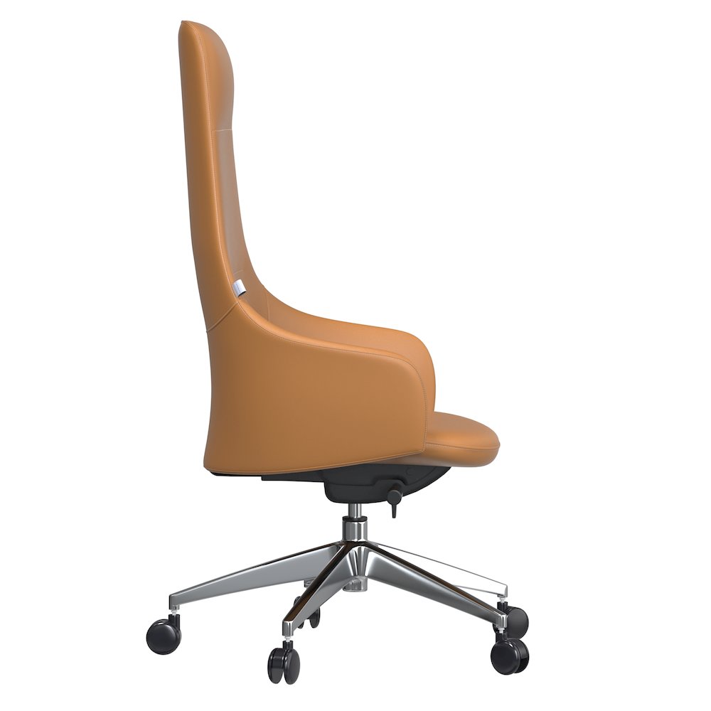 Celeste Series Office Tall Chair in Acorn Brown Leather