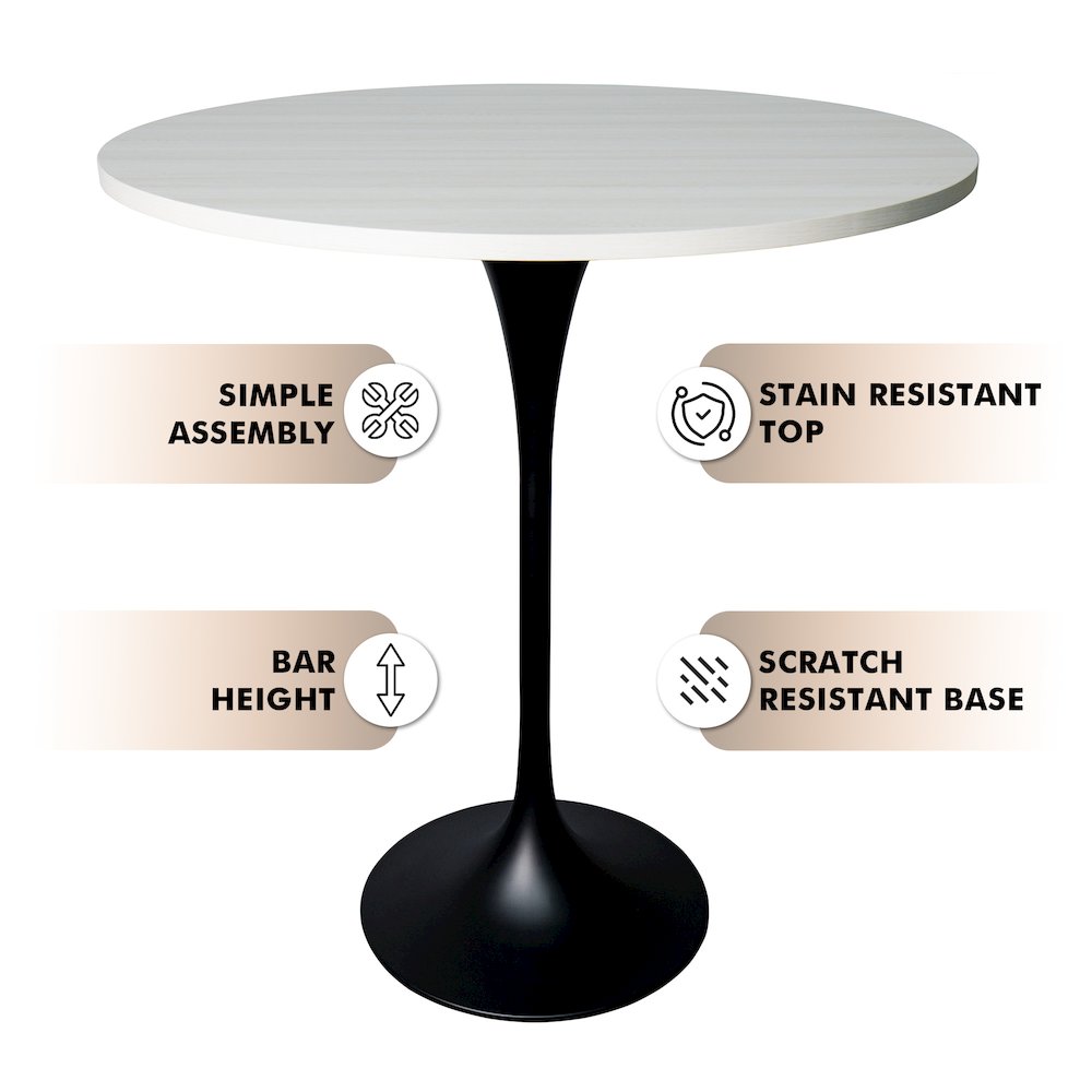 Verve Collection Modern Bar Height Table