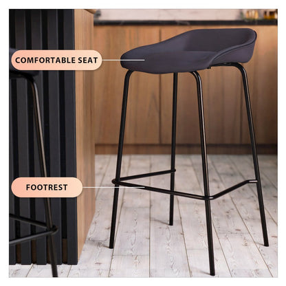 Servos Modern Barstool in Black