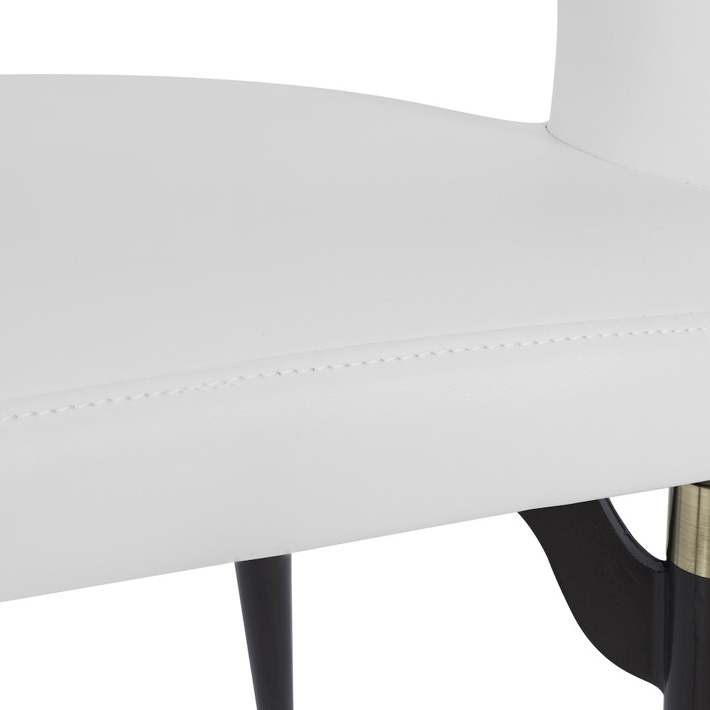 Entice Collection Modern Dining Chair in White