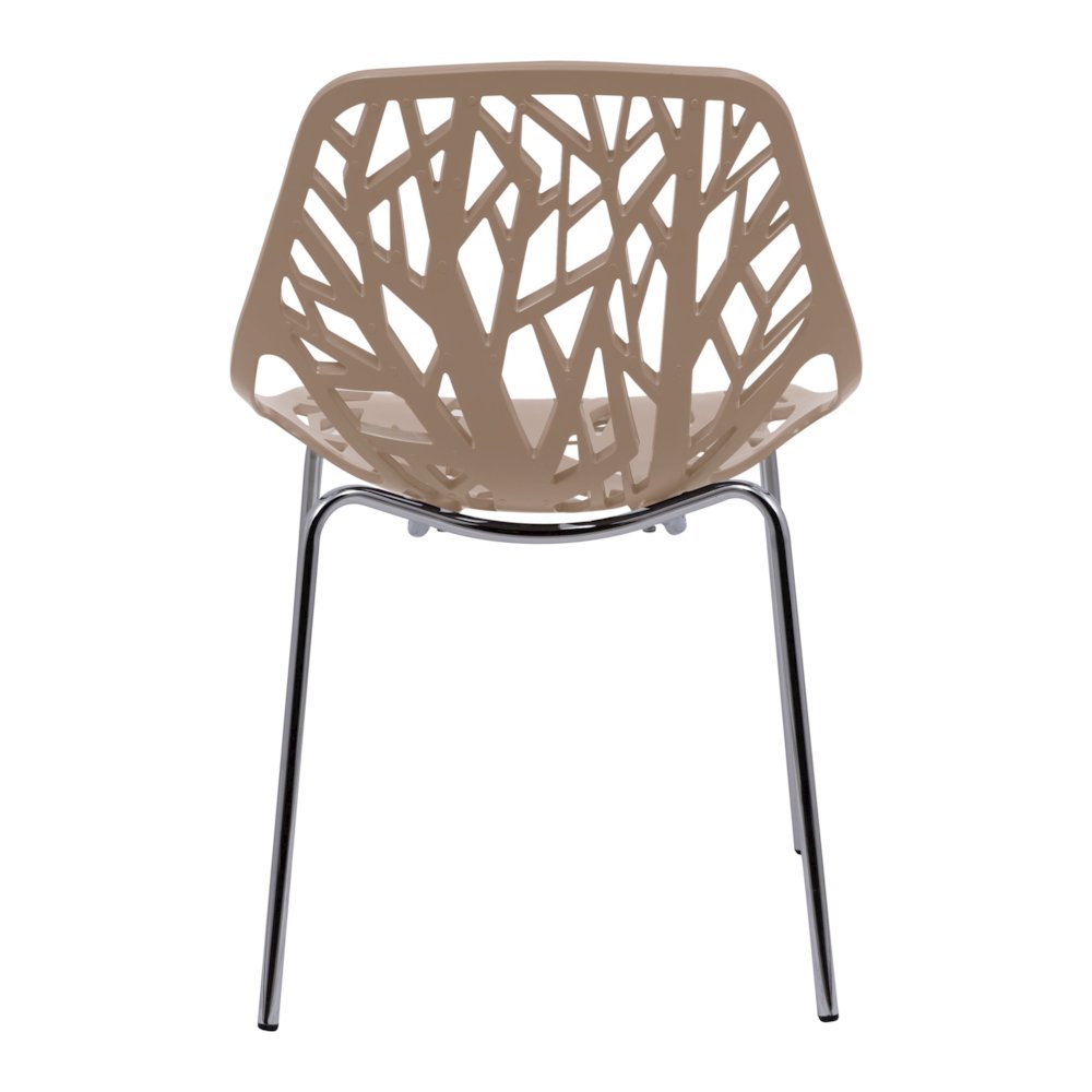 Modern Asbury Dining Chair w/ Chromed Legs