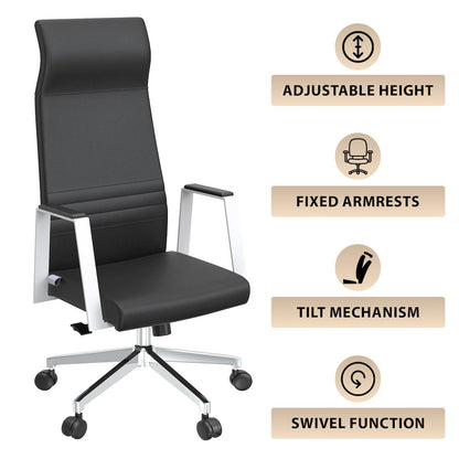 Aleen High-Back Office Chair in Black