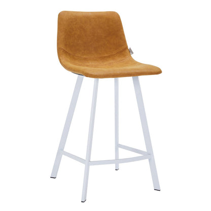 Elland - Counter stool -Light Brown-White base