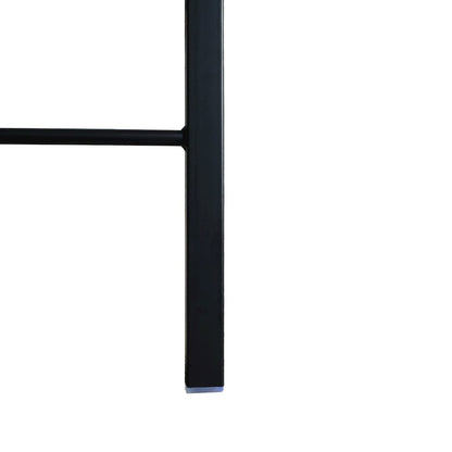 Menno Modern Acrylic Folding Chair Black Frame With Trans Black Seat Set of 2