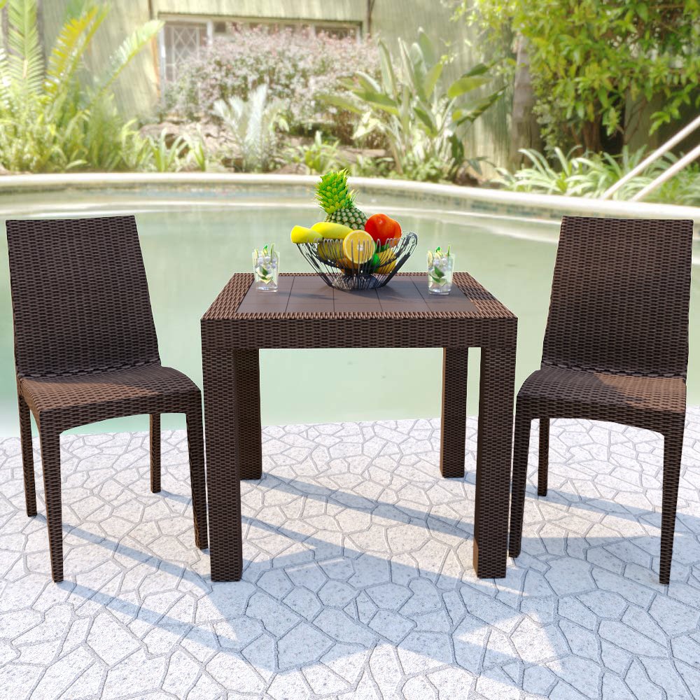 Mace Weave Design Outdoor Dining Table