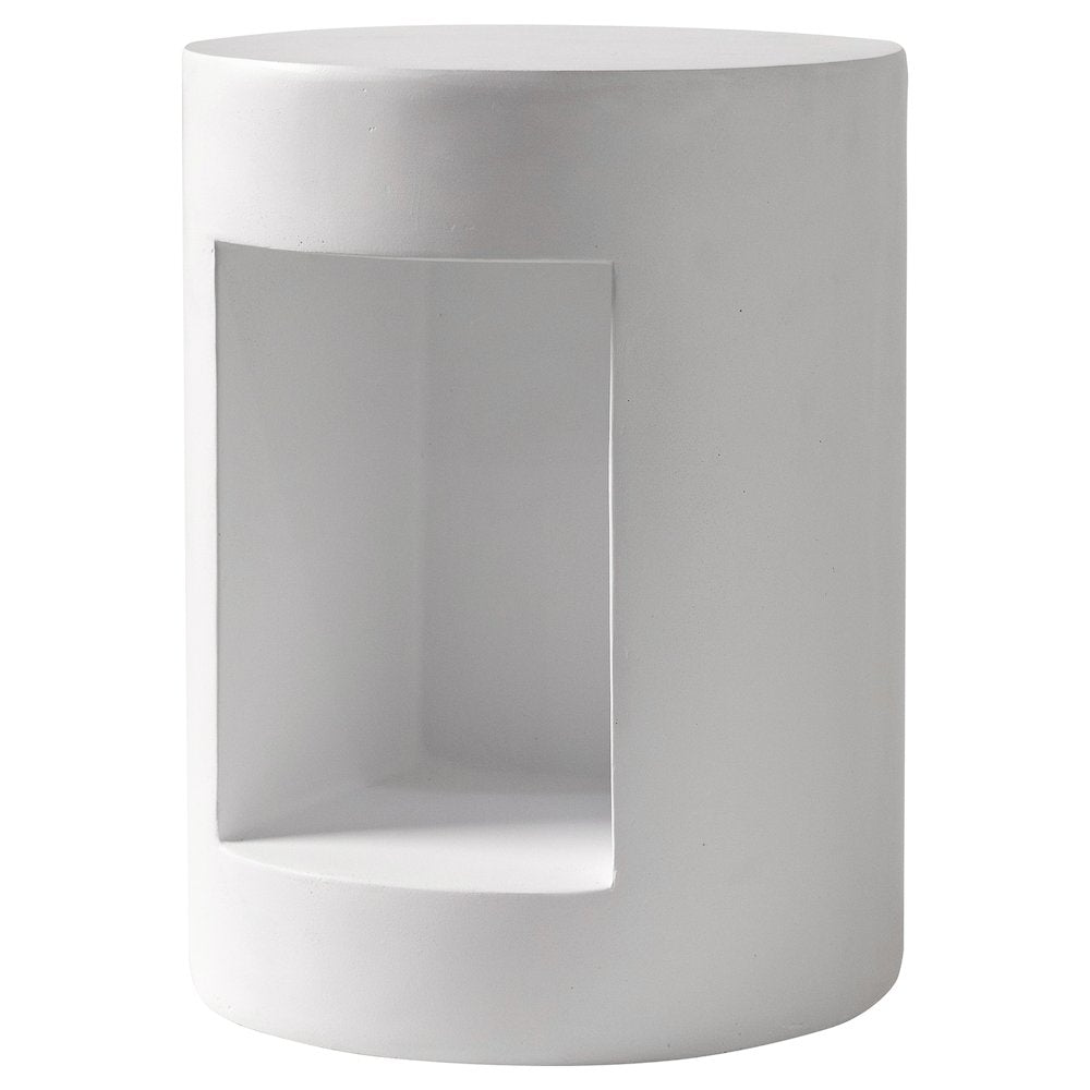 Modern Side End Table Nook Series In White