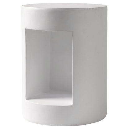 Modern Side End Table Nook Series In White