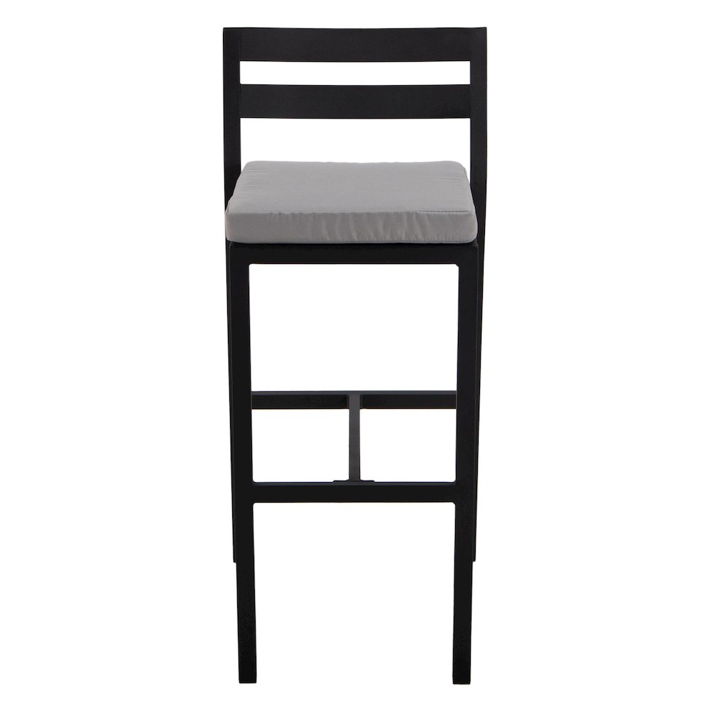 Chelsea Collection Modern Aluminum Outdoor Bar Chair Set of 2