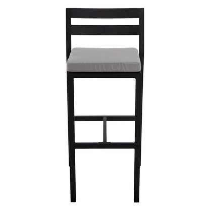 Chelsea Collection Modern Aluminum Outdoor Bar Chair Set of 2