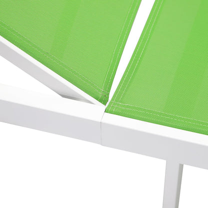 Marlin Patio Chaise Lounge Chair With White Aluminum Frame