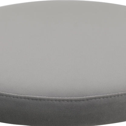 Euston Modern Wicker Bar Stool With Black Steel Frame in Grey