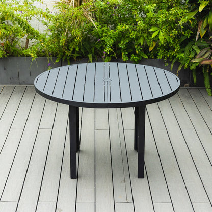 Chelsea 48″ Round Outdoor Aluminum Dining Table for Patio