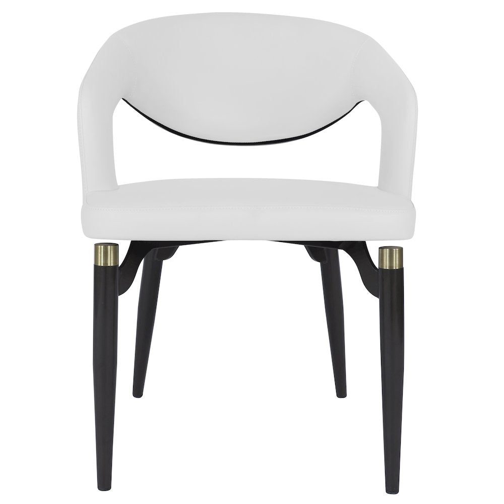 Entice Collection Modern Dining Chair in White