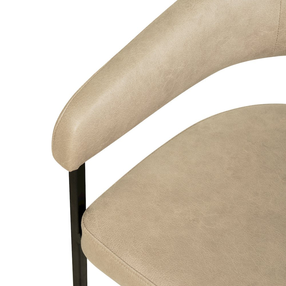 Aero Collection Modern Dining Chair in Toupe