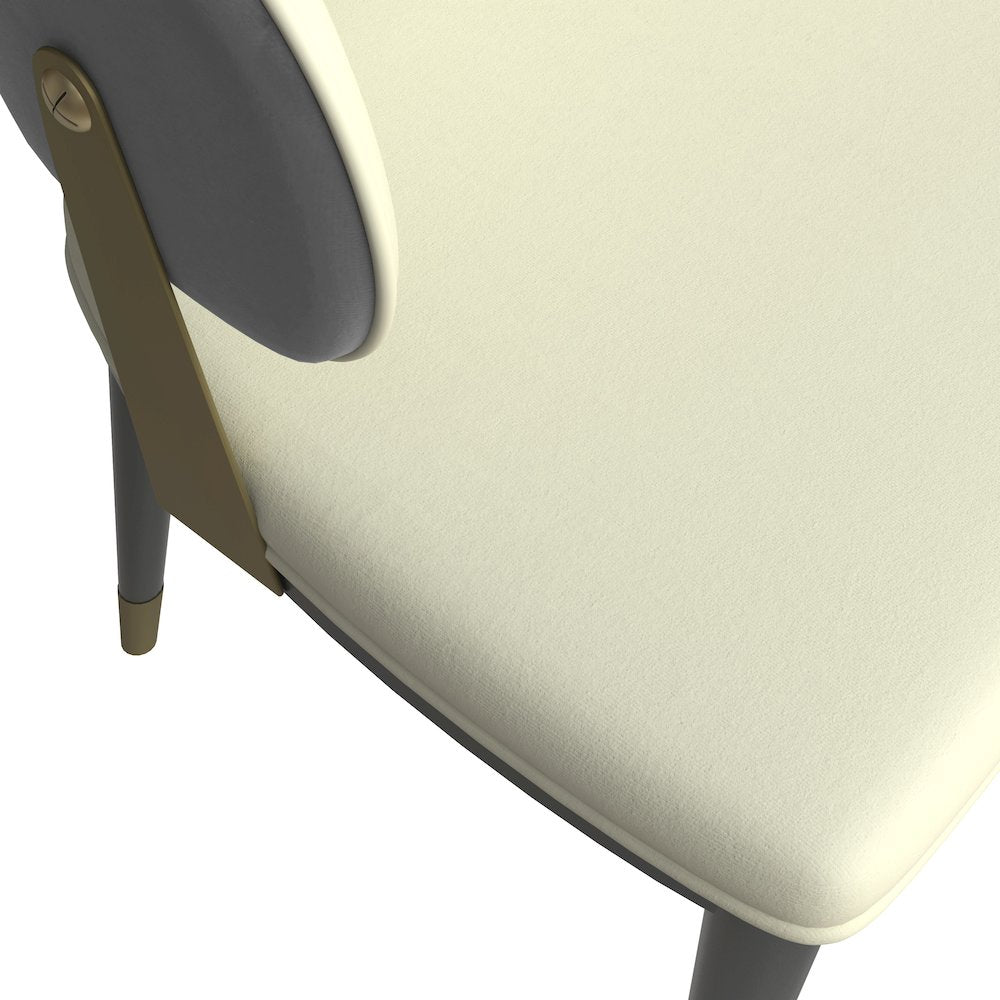 Aria Series Modern Dining Chair in Grey Set of 2