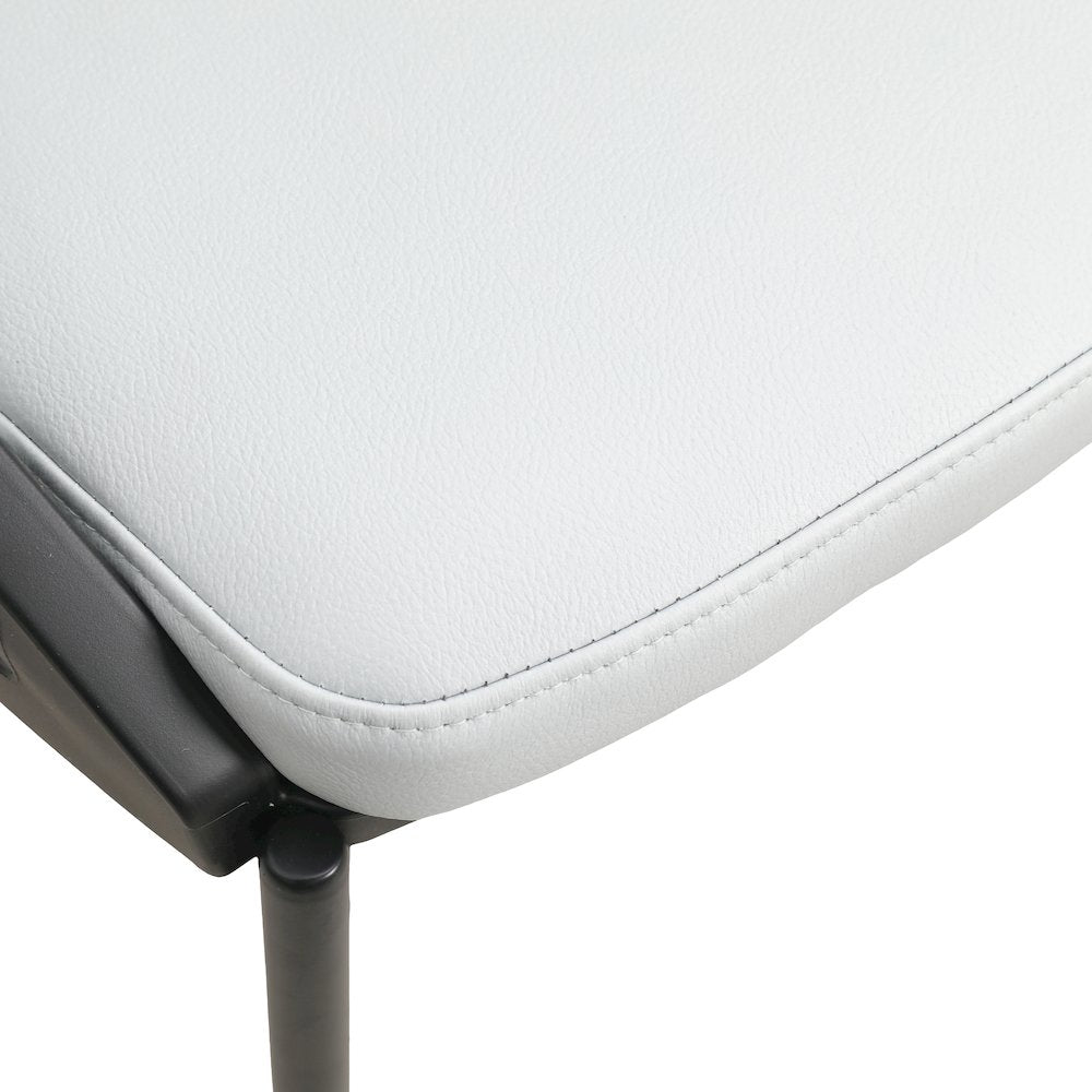 Urbane Collection Modern Dining Chair in Light Grey