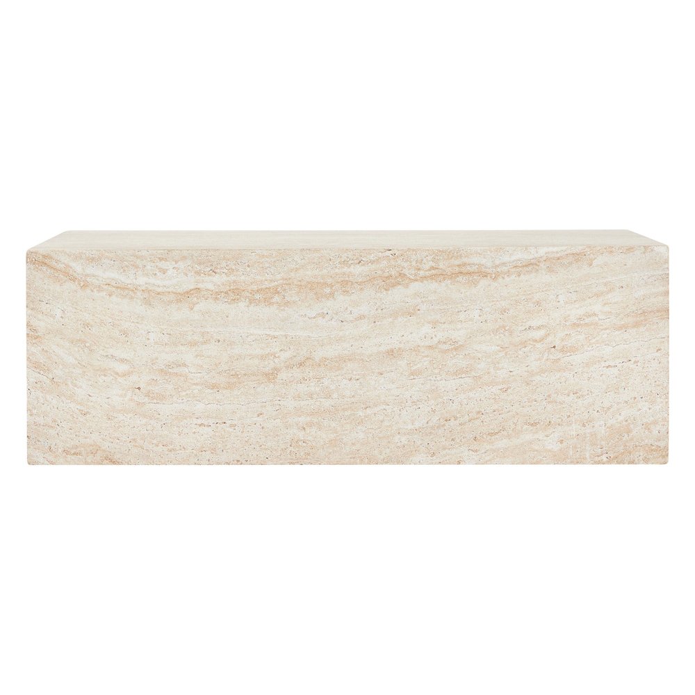 Maya Collection Outdoor/Indoor Coffee Table in Travertine