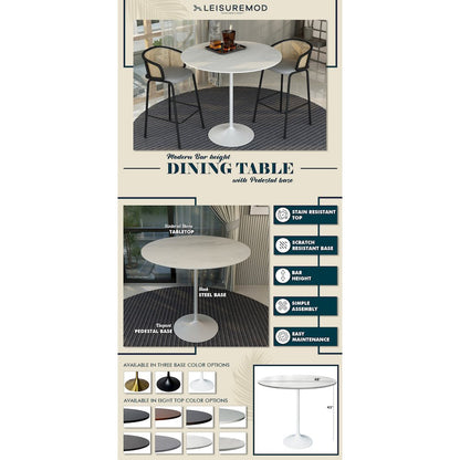 Verve Collection Modern Bar Height Table