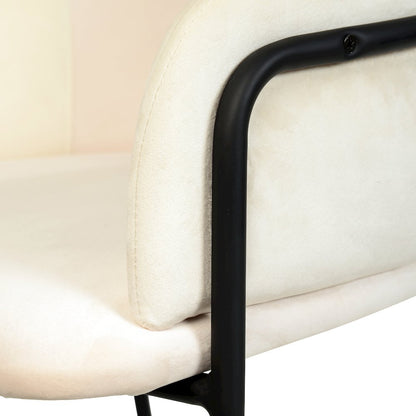 Axis Collection Modern Bar height Chair in Biege
