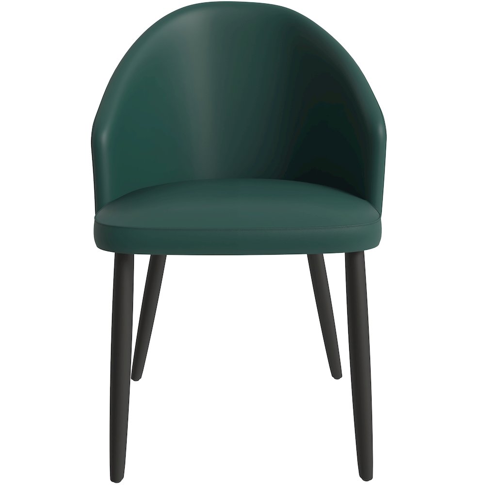 Paradiso Collection Modern Dining Seat in Green  Set of 2