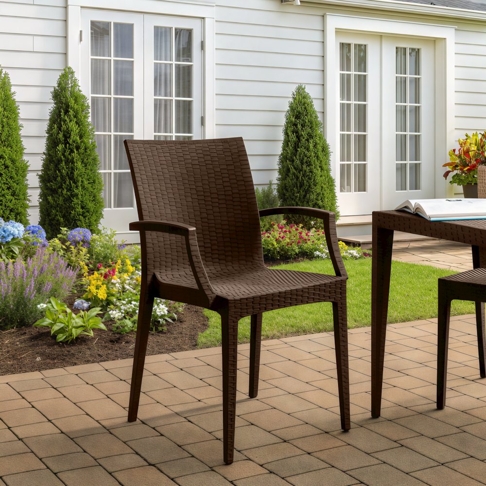 Weave Mace Indoor/Outdoor Chair (With Arms)