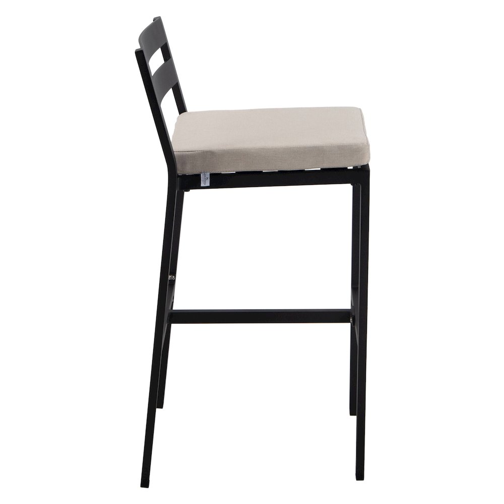 Chelsea Collection Modern Aluminum Outdoor Bar Chair Set of 4