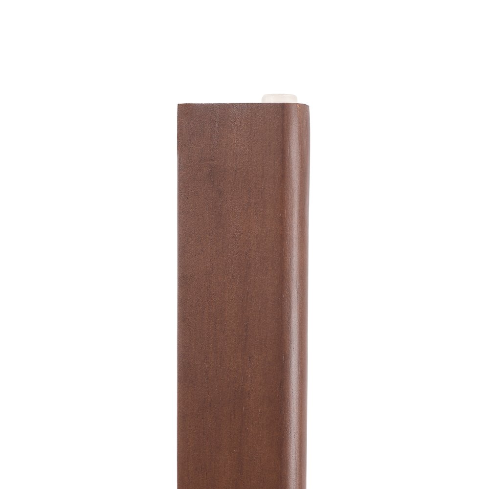 Velo Series Modern Dining Chair in Walnut Color Wood with Toupe Seat
