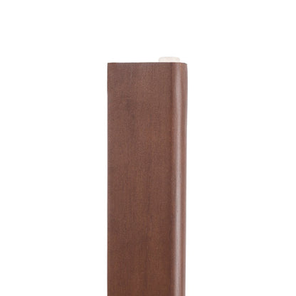 Velo Series Modern Dining Chair in Walnut Color Wood with Toupe Seat