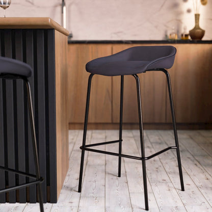 Servos Modern Barstool in Black