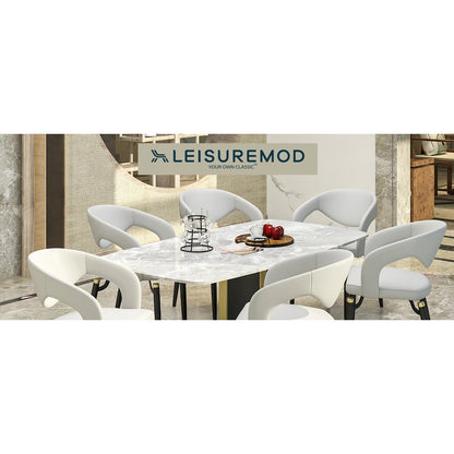 Entice Collection Modern Dining Chair in Grey