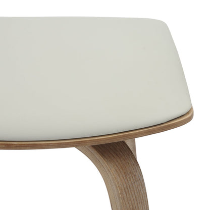 Wooden Counter Stool in Light Grey
