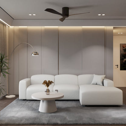Whisper 4-Seater Conversation Set With a Chaise Lounge Chair in Beige
