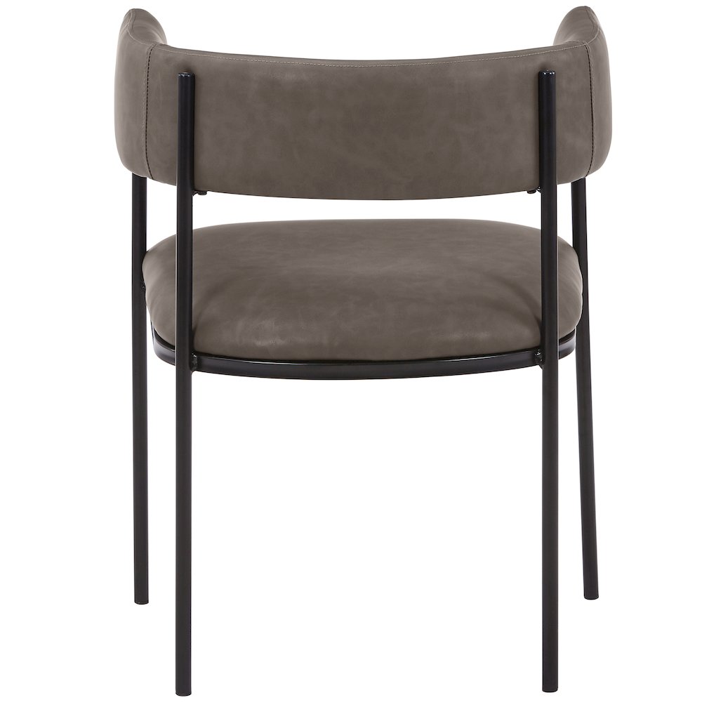 Cyril Collection Modern Chair in Charcoal