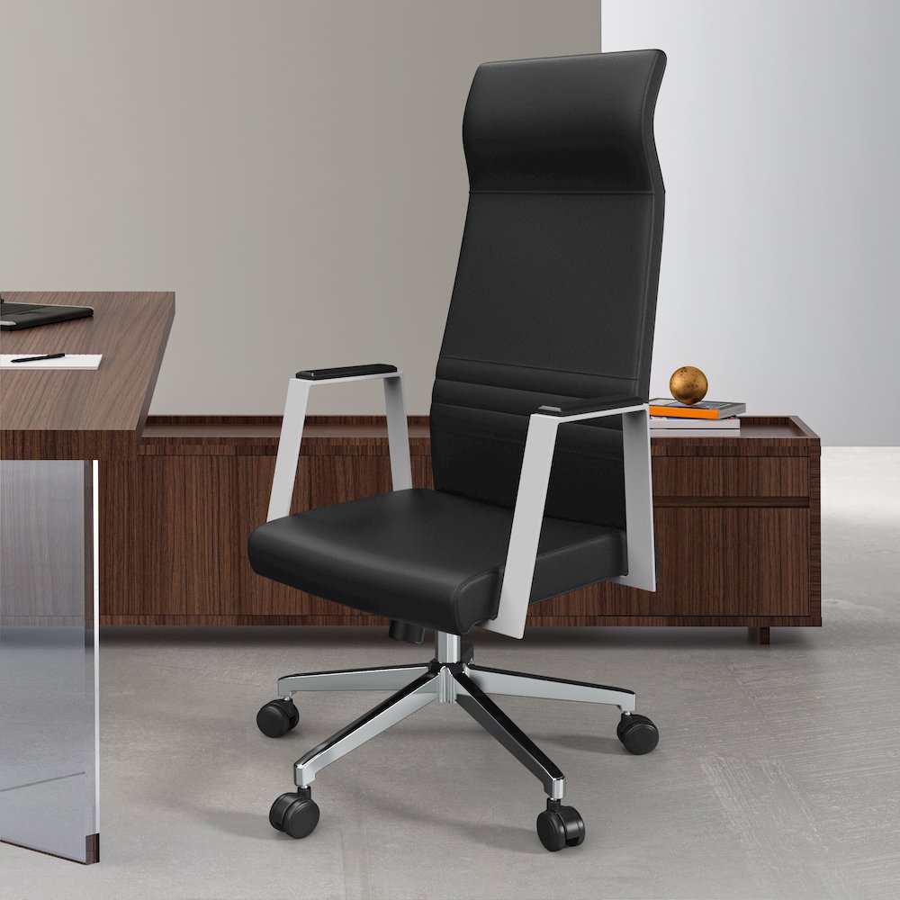 Aleen High-Back Office Chair in Black