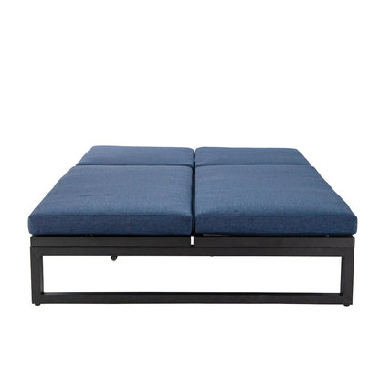 Chelsea Convertible Lounge Reclining Double Chaise With Cushions