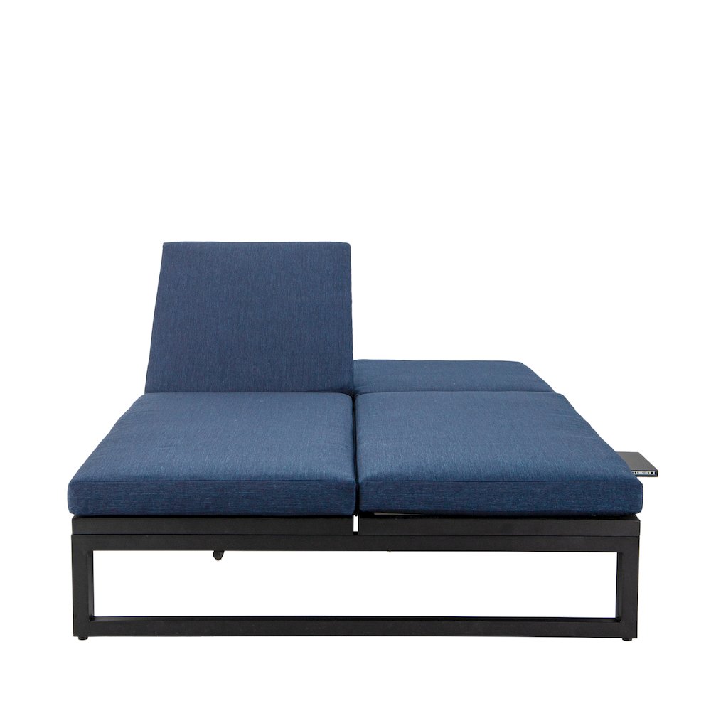 Chelsea Convertible Lounge Reclining Double Chaise With Cushions