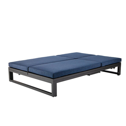 Chelsea Convertible Lounge Reclining Double Chaise With Cushions