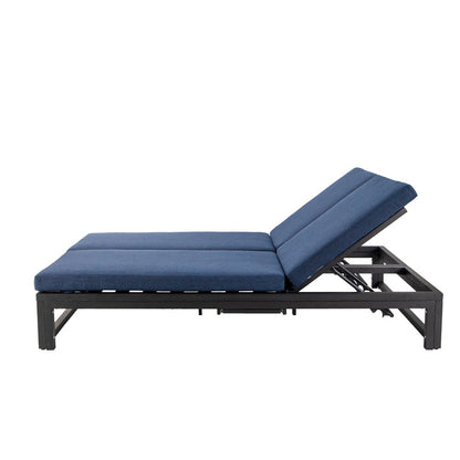 Chelsea Convertible Lounge Reclining Double Chaise With Cushions