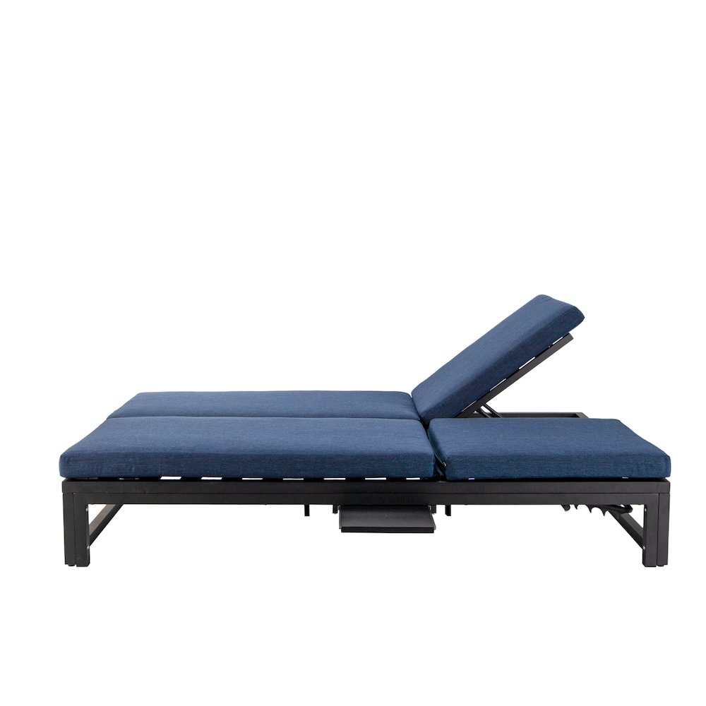 Chelsea Convertible Lounge Reclining Double Chaise With Cushions