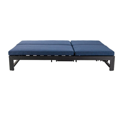 Chelsea Convertible Lounge Reclining Double Chaise With Cushions