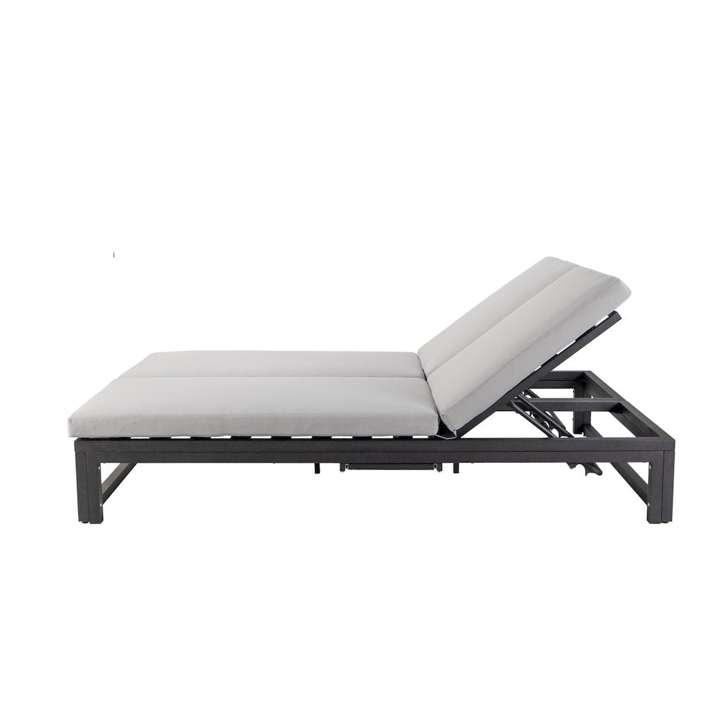 Chelsea Convertible Lounge Reclining Double Chaise With Cushions