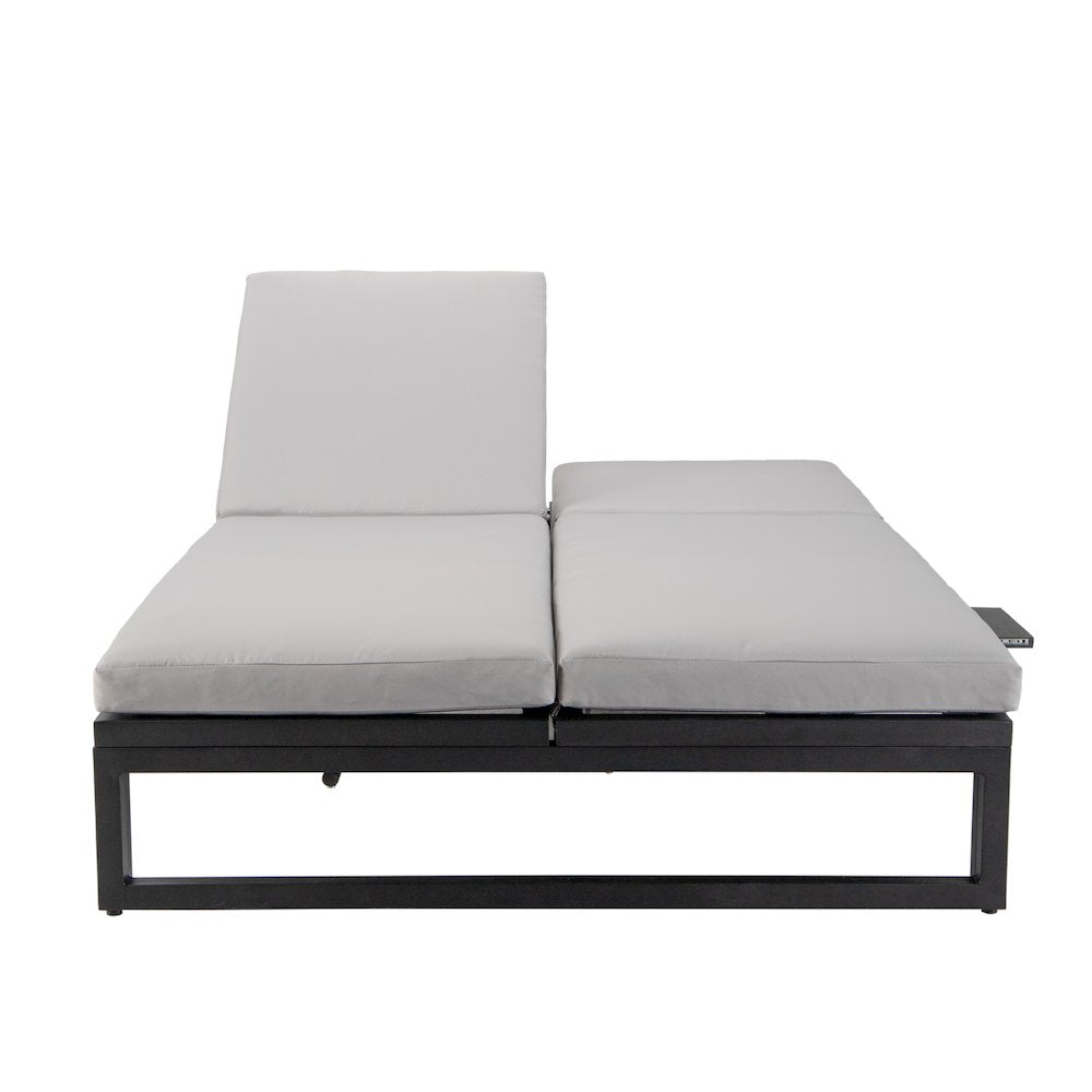 Chelsea Convertible Lounge Reclining Double Chaise With Cushions