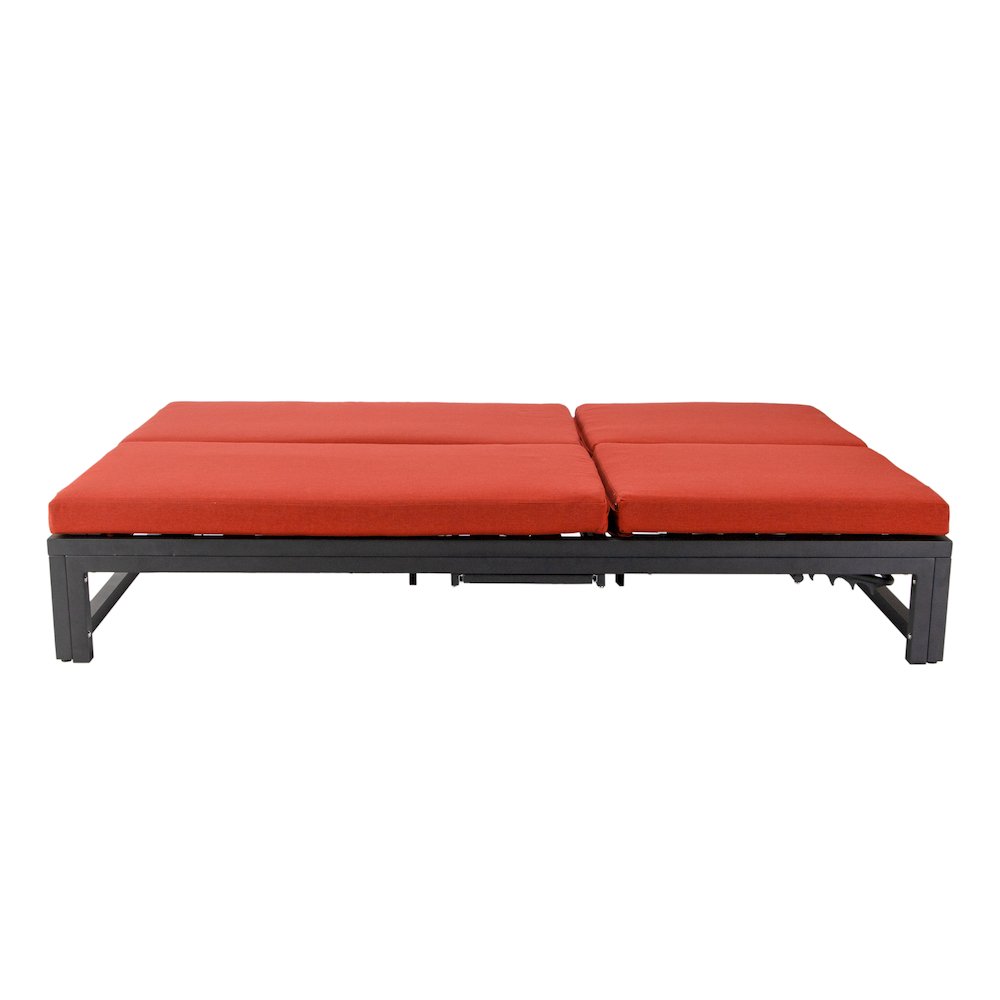 Chelsea Convertible Lounge Reclining Double Chaise With Cushions