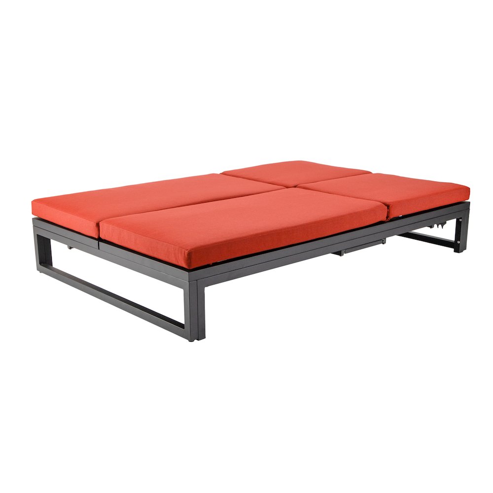 Chelsea Convertible Lounge Reclining Double Chaise With Cushions