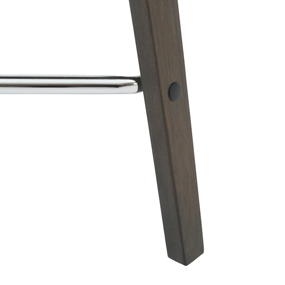 Wooden Counter Stool in Taupe
