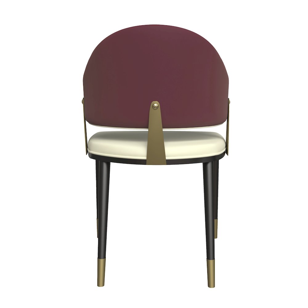 Aria Series Modern Dining Chair in Red Set of 2